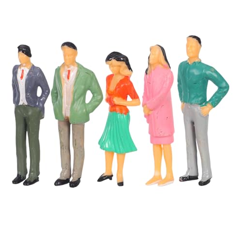 Homoyoyo 5 Stück Miniaturfiguren Modelleisenbahn Menschen Winzige Figuren Maßstabsgetreue Modellfiguren Personenmodell Miniaturszenen Menschen Puppenhaus Menschenfiguren Miniatur von Homoyoyo