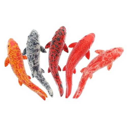 Homoyoyo 5 Stück Schwimmende Fische: Fake Koi Fish Künstliche Fische Für Teich Schwimmende Keramik-Koi Fish Tank Accessories Koi-Fisch-Dekoration Für Feengarten Homoyoyo 5 Stück Schwimmende Fische: Fake Koi Fish Künstliche Fische Für Teich Schwimmende Keramik-Koi Fish Tank Accessories Koi-Fisch-Dekoration Für Feengarten von Homoyoyo