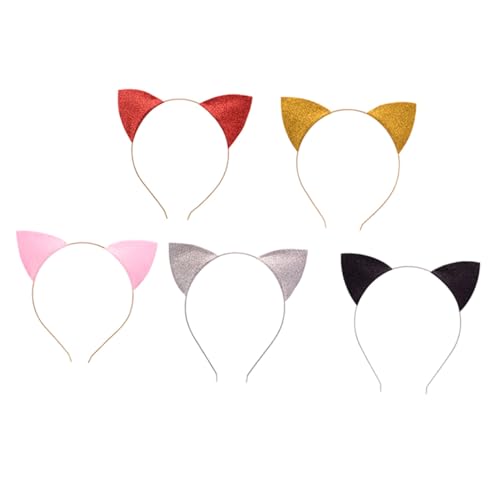 Homoyoyo 5 Stück Teiliges Katzenohren Stirnband mit Glitzer Komfortabel und Glatt Einzigartiges Design für Erwachsene für Kostüm und Partydekoration Zufällige Farbe Zufällige Farbe Homoyoyo 5 Stück Teiliges Katzenohren Stirnband mit Glitzer Komfortabel und Glatt Einzigartiges Design für Erwachsene für Kostüm und Partydekoration Zufällige Farbe Zufällige Farbe von Homoyoyo