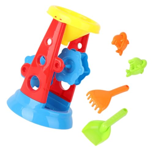 Homoyoyo 5 Stück Teiliges Strandspielzeug Set Sand Eimer Schaufel Sanduhr Abs Kunststoff Leicht für Outdoor Wasserspaß Geeignet für Mädchen Jungen von Homoyoyo