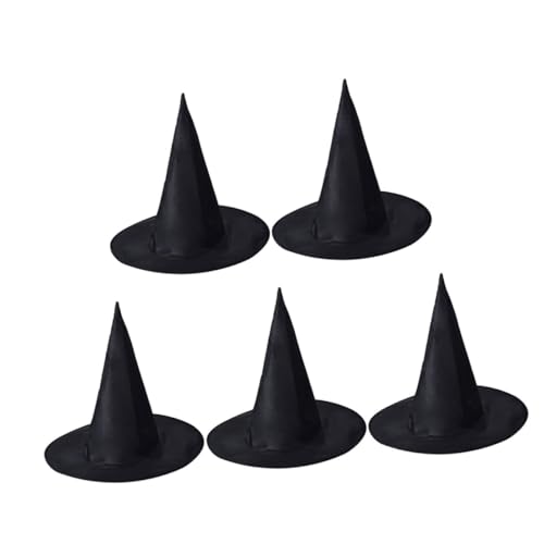 Homoyoyo 5 Stück Teiliges Universeller Verschleißfester Hexenhüte aus Schwarzem Oxford Cosplay Halloween Kostüm Zubehör Zulaufend Langlebig für Party und Festveranstaltungen Homoyoyo 5 Stück Teiliges Universeller Verschleißfester Hexenhüte aus Schwarzem Oxford Cosplay Halloween Kostüm Zubehör Zulaufend Langlebig für Party und Festveranstaltungen von Homoyoyo