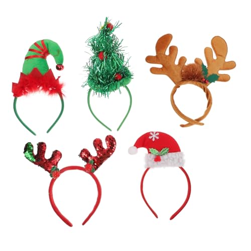 Homoyoyo 5 Stück Teiliges Weihnachts Haarreif für Erwachsene Weiche Bequeme Kopfbedeckung mit Festlichen Dekorationen für Kostüm und Weihnachtsfeiern Hochwertige Materialien Stilvolle Homoyoyo 5 Stück Teiliges Weihnachts Haarreif für Erwachsene Weiche Bequeme Kopfbedeckung mit Festlichen Dekorationen für Kostüm und Weihnachtsfeiern Hochwertige Materialien Stilvolle von Homoyoyo