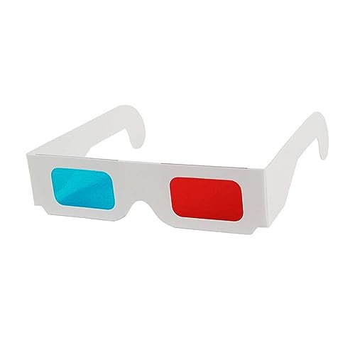 Homoyoyo 50 Stück 3D-Filmbrille 3D-Party-Brille 3D-Game-Brille neuartige Partygeschenke 3D-Brille für Projektor 3D-Brille aus Pappe 3D-Feuerwerksbrille Gläser 3D-Brille aus Papier Video von Homoyoyo