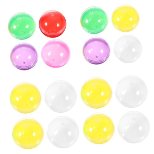 Homoyoyo 50 Stück Bunte Befüllbare Kunststoffkugeln Rund zum Öffnen und Befüllen Vielseitige und Geschenkverpackungskapseln für Partys und Kreative DIY Homoyoyo 50 Stück Bunte Befüllbare Kunststoffkugeln Rund zum Öffnen und Befüllen Vielseitige und Geschenkverpackungskapseln für Partys und Kreative DIY von Homoyoyo