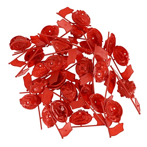 Homoyoyo 50 Stück Militärflaggen Figuren Set - Miniatur Desktop Flaggen Mit Standfuß in Rot - Perfekt Für Sandtischspiele Und Kreative Dekorationen Homoyoyo 50 Stück Militärflaggen Figuren Set - Miniatur Desktop Flaggen Mit Standfuß in Rot - Perfekt Für Sandtischspiele Und Kreative Dekorationen von Homoyoyo