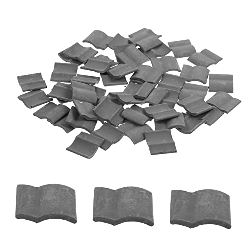 Homoyoyo 50 Stück simulierter Ziegel Dach gefälschter Ziegelstein winzig Miniaturen Micro Bricks Miniaturziegel Micro Landscape Decor Ton von Homoyoyo
