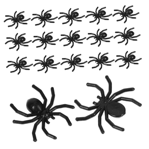 Homoyoyo 500 Stück Realistische Halloween Spinnen Deko Teiliges Mini Kunststoff Spinnen für Gruselige Partys Haunted House Requisiten und Scherzartikel für Halloween Dekoration von Homoyoyo