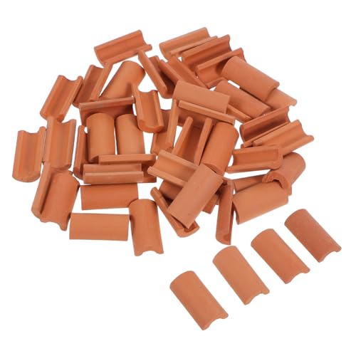 Homoyoyo 50Stücke Dachziegel Für Puppenhaus Und Modellbau Realistische Kleine Für DIY Gartenlandschaften Und Architekturmodelle Zur Dekoration Von Dächern von Homoyoyo
