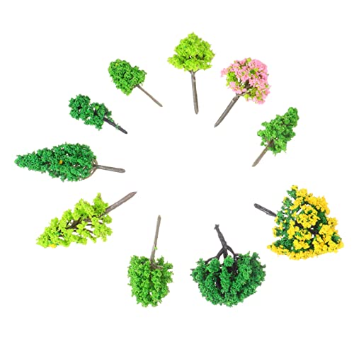 Homoyoyo 55 Stück Mini-baummodell Miniaturbäume Zum Basteln Mini -Baum Kleine Bäume Miniaturbäume Für Modellbäume Diorama-minibäume Flaschenbürstenbäume Zubehör Für Modelldioramen Plastik von Homoyoyo