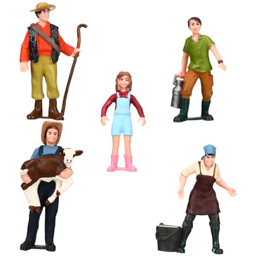 Homoyoyo 5Stücke Teiliges Miniatur Figuren Maßstab für Bauernhof Szenen Detailreiche und Realistische Figuren Umweltfreundlichem Material für Dekoration Homoyoyo 5Stücke Teiliges Miniatur Figuren Maßstab für Bauernhof Szenen Detailreiche und Realistische Figuren Umweltfreundlichem Material für Dekoration von Homoyoyo