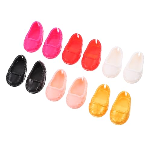 Homoyoyo 6 Paare Puppenschuhe Niedliche Accessoires für Puppenoutfits für Kreative Spielstunden und Puppenhausdekoration Homoyoyo 6 Paare Puppenschuhe Niedliche Accessoires für Puppenoutfits für Kreative Spielstunden und Puppenhausdekoration von Homoyoyo