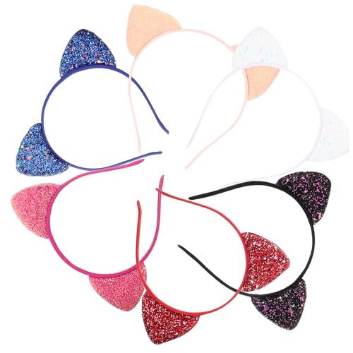 Homoyoyo 6 Stck Teiliges Pailletten Katzenohren Haarreifen Bunte Glitzernde Stirnbänder für Mädchen Leichtes Dekoratives Kopfband Geeignet für Party Karneval Kostüm und Homoyoyo 6 Stck Teiliges Pailletten Katzenohren Haarreifen Bunte Glitzernde Stirnbänder für Mädchen Leichtes Dekoratives Kopfband Geeignet für Party Karneval Kostüm und von Homoyoyo
