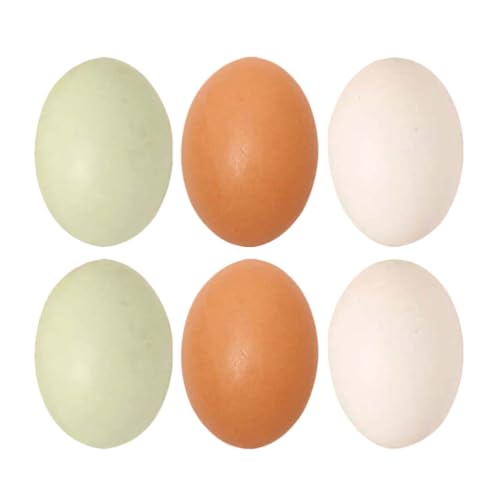 Ostern 6 Stück Handgefertigte Holzeier Für Jungen Und Mädchen Osterspielzeug von Homoyoyo