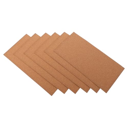 Homoyoyo 6 Stück Hochdichtes Stoßabsorbierendes Korkblatt für Sandtischmodelle und DIY Projekte für Schutz von Böden und Bastelarbeiten von Homoyoyo