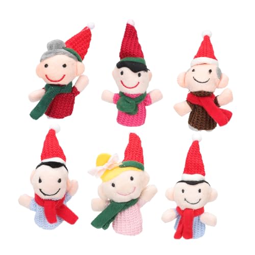 Homoyoyo 6 Stück Teiliges Fingerpuppen aus Langlebigem PP Baumwollmaterial Niedliche Handpuppen für Geschichtenerzählen Rollenspielen Familienzeit Pädagogisches und von Homoyoyo