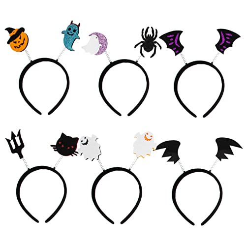 Homoyoyo 6 Stück Teiliges Halloween Haarband Dekorative Party Haarreifen für Erwachsene Cosplay Zubehör für Halloween Mottopartys und Festlichkeiten Homoyoyo 6 Stück Teiliges Halloween Haarband Dekorative Party Haarreifen für Erwachsene Cosplay Zubehör für Halloween Mottopartys und Festlichkeiten von Homoyoyo