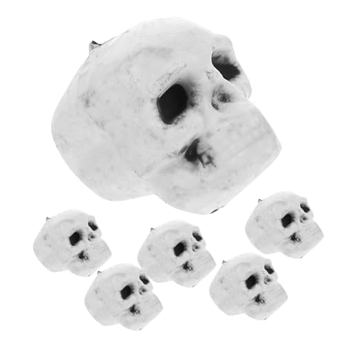 Homoyoyo 6 Stück Teiliges Halloween Schädel Deko Realistische Mini Totenschädel Figuren Gruselige Party Requisiten für Haunted House Tisch und Wohnraumdeko Langlebig und Wiederverwendbar Homoyoyo 6 Stück Teiliges Halloween Schädel Deko Realistische Mini Totenschädel Figuren Gruselige Party Requisiten für Haunted House Tisch und Wohnraumdeko Langlebig und Wiederverwendbar von Homoyoyo