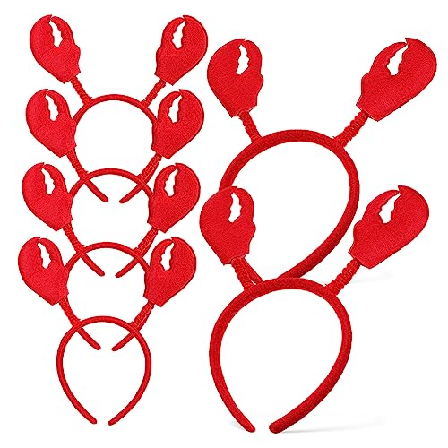 Homoyoyo 6 Stück Teiliges Krabben und Hummer Stirnband für Erwachsene Leichtes Karnevalskostüm Zubehör Bequemes Party Haaraccessoire Geeignet für Cosplay Geburtstags und Festtagsfeiern von Homoyoyo
