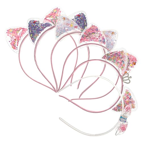 Homoyoyo 6 Stück Teiliges Mädchen Haarband mit Glänzenden Katzenohren Leichtes Stirnband für Modisches Party Accessoire und Haarschmuck Geeignet für Geburtstagsfeiern und Alltagskleidung Homoyoyo 6 Stück Teiliges Mädchen Haarband mit Glänzenden Katzenohren Leichtes Stirnband für Modisches Party Accessoire und Haarschmuck Geeignet für Geburtstagsfeiern und Alltagskleidung von Homoyoyo