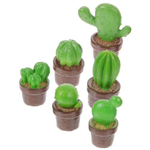 Homoyoyo 6 Stück Teiliges Mini Kaktus Figuren Langlebigem Resin Niedliche Sukkulenten Dekoration für Bonsai Drinnen Tisch Garten Büro und Mikro Landschaften Bruchsicher und Pflegeleicht Homoyoyo 6 Stück Teiliges Mini Kaktus Figuren Langlebigem Resin Niedliche Sukkulenten Dekoration für Bonsai Drinnen Tisch Garten Büro und Mikro Landschaften Bruchsicher und Pflegeleicht von Homoyoyo