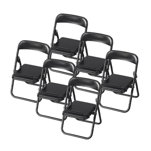 Homoyoyo 6 Stück Teiliges Miniatur Klappstuhl als Kreativer Handyhalter für Puppenhaus Zubehör Vielseitig Einsetzbar als Mobiltelefon Ständer Realistische Gartenmöbel Dekoration Schwarz Homoyoyo 6 Stück Teiliges Miniatur Klappstuhl als Kreativer Handyhalter für Puppenhaus Zubehör Vielseitig Einsetzbar als Mobiltelefon Ständer Realistische Gartenmöbel Dekoration Schwarz von Homoyoyo