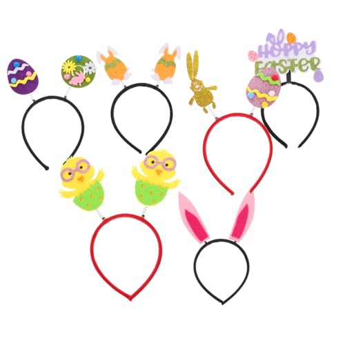 Homoyoyo 6 Stück Teiliges Ostern Haarreif Niedliche Cartoon Hasenohren und Bunte Eier Stirnbänder Leichter Haarschmuck für Festliche Party Cosplay Accessoire Homoyoyo 6 Stück Teiliges Ostern Haarreif Niedliche Cartoon Hasenohren und Bunte Eier Stirnbänder Leichter Haarschmuck für Festliche Party Cosplay Accessoire von Homoyoyo