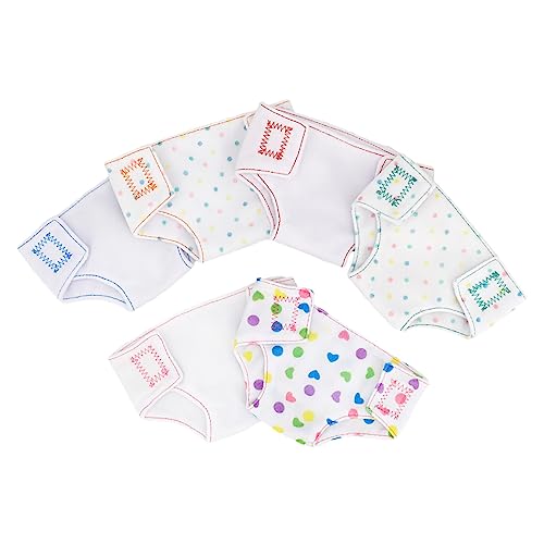 Homoyoyo 6 Stück Teiliges Puppenunterwäsche für Puppen Wiederverwendbare Wickelkleidung für Puppenzubehör Perfektes für Kreative Rollenspiele von Kindern Homoyoyo 6 Stück Teiliges Puppenunterwäsche für Puppen Wiederverwendbare Wickelkleidung für Puppenzubehör Perfektes für Kreative Rollenspiele von Kindern von Homoyoyo