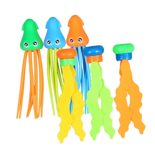 Homoyoyo 6 Stück Teiliges Taucher für Jahre Bunte Unterwasser Spielzeuge mit Seetang und Quallen Langlebig Wasserresistent für Schwimmbad Strand und Outdoor Spaß von Homoyoyo