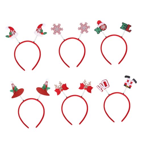 Homoyoyo 6 Stück Teiliges Weihnachts Haarreifen mit Festlichen Party Kostüm Accessoires Bequeme Langlebige Stirnbänder mit Weihnachtsmützen und Rentierdesign für Erwachsene Homoyoyo 6 Stück Teiliges Weihnachts Haarreifen mit Festlichen Party Kostüm Accessoires Bequeme Langlebige Stirnbänder mit Weihnachtsmützen und Rentierdesign für Erwachsene von Homoyoyo