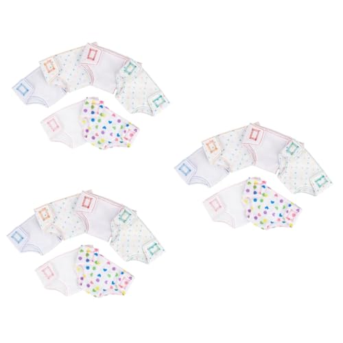 Homoyoyo 6 Stück Wiederverwendbare Puppenwindeln Für 18-Zoll-Puppen – Puppenzubehör Für Rollenspiele Geeignet Für 50 cm Mädchenpuppen Perfekte Puppenkleidung Und Homoyoyo 6 Stück Wiederverwendbare Puppenwindeln Für 18-Zoll-Puppen – Puppenzubehör Für Rollenspiele Geeignet Für 50 cm Mädchenpuppen Perfekte Puppenkleidung Und von Homoyoyo
