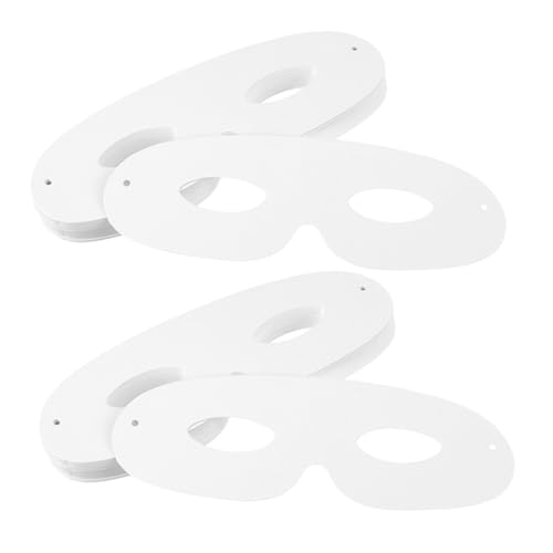 Homoyoyo 60 Sätze Diy Weiße Papier Masken zum Bemalen Atmungsaktive Blanke Masken aus Karton mit Elastischer Kordel für Halloween Maskenbälle Kostüm und Themenpartys Homoyoyo 60 Sätze Diy Weiße Papier Masken zum Bemalen Atmungsaktive Blanke Masken aus Karton mit Elastischer Kordel für Halloween Maskenbälle Kostüm und Themenpartys von Homoyoyo