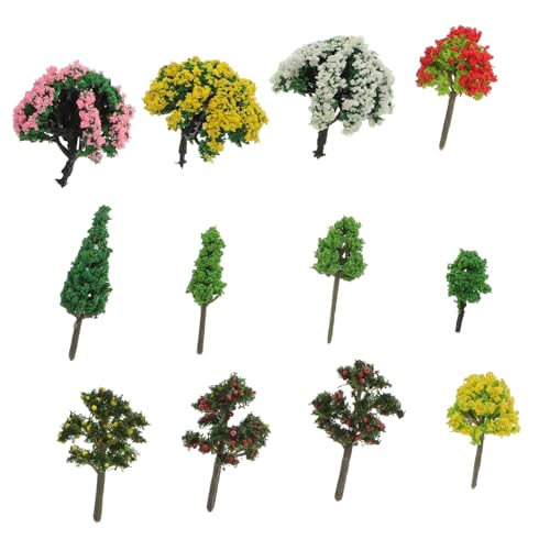 Homoyoyo 60 Stück Miniatur Bäume Sandtisch Zubehör DIY Landschaftsmodell Mikro Baumfiguren für Basteln und Dekoration Vielseitig für Modellbau Miniaturgärten und Sandlandschaften von Homoyoyo