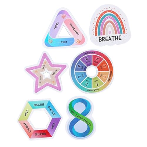 Homoyoyo Sensorische Aufkleber 6 Stücke Bunte Strukturierte Beruhigende Selbstklebende Aufkleber für Stressbewältigung und Rauhe Textur für Schreibtisch und Handy Homoyoyo Sensorische Aufkleber 6 Stücke Bunte Strukturierte Beruhigende Selbstklebende Aufkleber für Stressbewältigung und Rauhe Textur für Schreibtisch und Handy von Homoyoyo