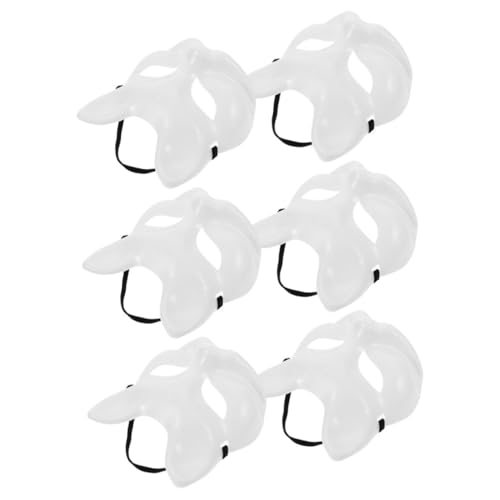 Homoyoyo 6stücke Unbemalte Masken Für Cosplay Karneval Halloween Leichte Vielseitige Verkleidungsaccessoires Für Damen von Homoyoyo