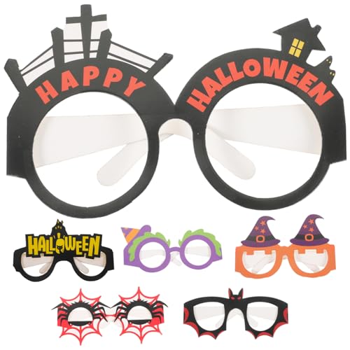 Homoyoyo 6stücke Halloween Brillen Mit Spinnen- Und Hexenhut Für Mädchen Lustige Cosplay Brillen Für Partys Fotoshootings Und Halloween-dekoration von Homoyoyo