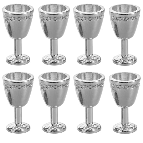 Homoyoyo 8 Stück Miniatur Puppenhaus Retro Weingläser Set Winzige Kelche Puppenhaus Küchendekor Vintage Barzubehör Für Puppenparty Spielset Homoyoyo 8 Stück Miniatur Puppenhaus Retro Weingläser Set Winzige Kelche Puppenhaus Küchendekor Vintage Barzubehör Für Puppenparty Spielset von Homoyoyo