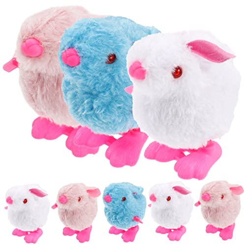 Homoyoyo 8 Stück Plüsch Kaninchen – Hüpfende Hasen Für Ostern - Ideales Füllmaterial Für Osterkörbe - Süßes Plüschhase Set Für Perfekt Als Oder Dekoration von Homoyoyo