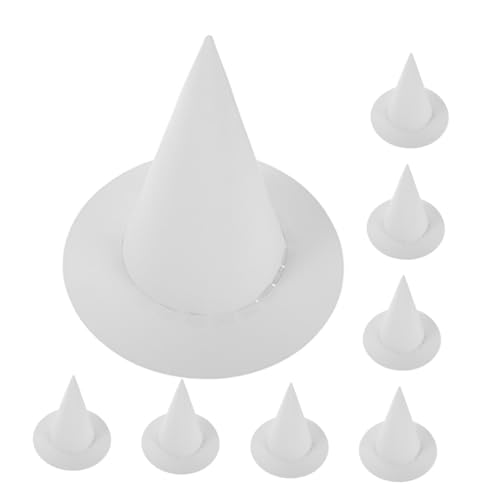 Homoyoyo 8 Stück Teiliges DIY Hexenhut Weißer Papierhut zum Bemalen Robuster Halloween Familienaktivität Kreative Malvorlage für Partydekoration Homoyoyo 8 Stück Teiliges DIY Hexenhut Weißer Papierhut zum Bemalen Robuster Halloween Familienaktivität Kreative Malvorlage für Partydekoration von Homoyoyo