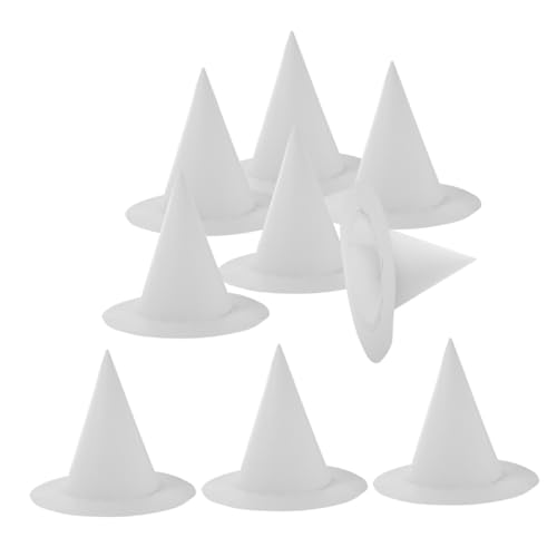 Homoyoyo 8 Stück Teiliges Diy Hexenhut Weißem Robustem Papier für Bemalbarer Vielseitiger Halloween Kostüm für Party und Homoyoyo 8 Stück Teiliges Diy Hexenhut Weißem Robustem Papier für Bemalbarer Vielseitiger Halloween Kostüm für Party und von Homoyoyo