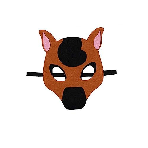 Homoyoyo 8 Stück tierische Maske Maskerade Tiermaske Schaum Tiermaske für Maskentier Ziege LED gruselige Halloween-Maske Halloween-Tierkopfbedeckungsmaske Tiermasken von Homoyoyo