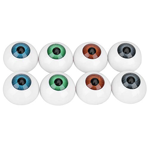 Homoyoyo 8Pcs Hollow Augapfel Halloween Augäpfel Plastik Grusele Augen Halloween Horror Requisiten Halloween Augen Gruselige Augen für Schädel Kostüm DIY Handwerk Halloween Party von Homoyoyo