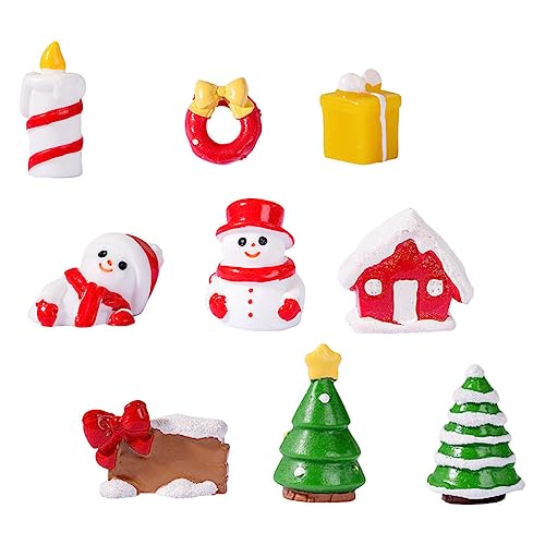Homoyoyo 9 Stück Teiliges Mini Weihnachtsfiguren aus Langlebigem Resin Niedliche Weihnachtsmann und Schneemann Mikrolandschaftsdeko für Innen und Außendekoration zu Weihnachten Vielseitig Homoyoyo 9 Stück Teiliges Mini Weihnachtsfiguren aus Langlebigem Resin Niedliche Weihnachtsmann und Schneemann Mikrolandschaftsdeko für Innen und Außendekoration zu Weihnachten Vielseitig von Homoyoyo