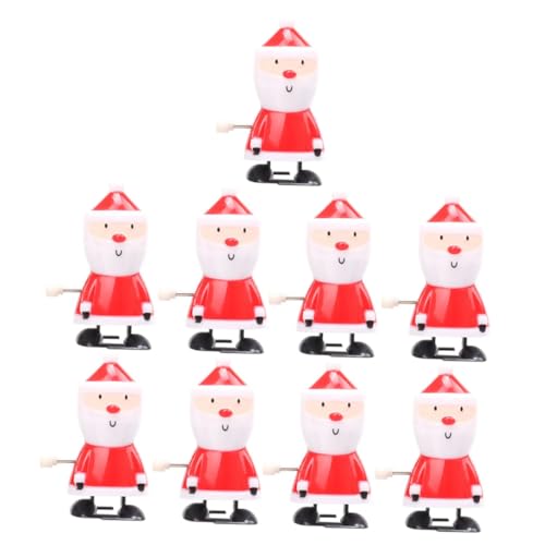 Homoyoyo 9 Stück Teiliges Wind Up mit Laufendem und Springendem Weihnachtsmann Kinderfreundliches Vorschulspielzeug für Weihnachtsfeier Fördert Spielerisch Interaktion und Bewegung von Homoyoyo