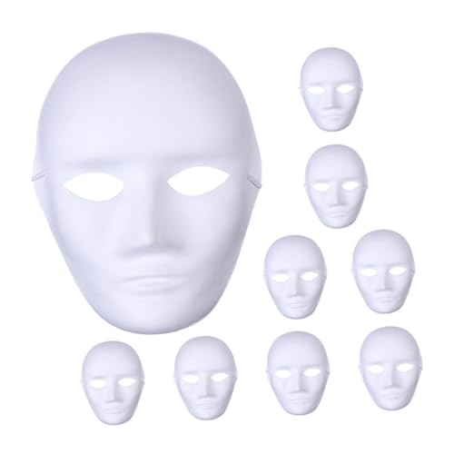 Homoyoyo 9 Stück Umweltfreundliche Papierzellstoffmaske Masken Mäusespeck Pore Maskerademaske Streifen voll diy face mask halloween maske karneval maske Papiermaske Maske selber machen Weiß Homoyoyo 9 Stück Umweltfreundliche Papierzellstoffmaske Masken Mäusespeck Pore Maskerademaske Streifen voll diy face mask halloween maske karneval maske Papiermaske Maske selber machen Weiß von Homoyoyo