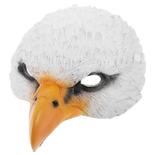 Homoyoyo Adler Maske Adler-Papiermaske Katzenmasken Gasmaskenkostüm Schädelmaske halloween dekoration halloween-dekoration Halloween-Maske Cosplay-Adler-Maske Halloween-Partymaske Pu Weiß von Homoyoyo