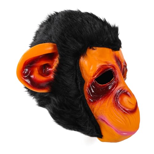 Homoyoyo Affe Maske Für Halloween – Realistische Kostüm Maske Für Männer Und Frauen - Perfekte Requisiten Für Kostümpartys Und Grusel-Events Einteilige Kopfbedeckung von Homoyoyo