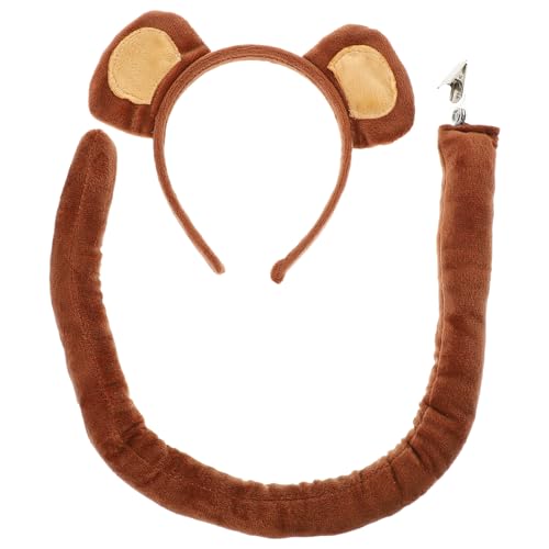 Homoyoyo Affenkostüm Affenohr-Stirnband Und Cosplay- -Requisite Tierohr-Stirnband-Kostüm Für Karnevals- Und Halloween-Auftritte Homoyoyo Affenkostüm Affenohr-Stirnband Und Cosplay- -Requisite Tierohr-Stirnband-Kostüm Für Karnevals- Und Halloween-Auftritte von Homoyoyo