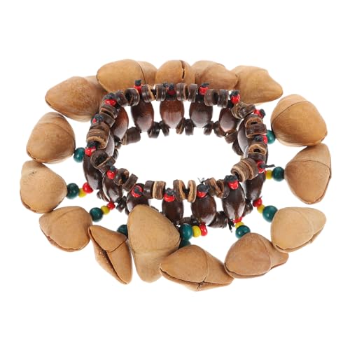 Homoyoyo Afrikanischer Tribal Style Handglocken Armband Percussion Instrument Langlebiges Musikinstrument mit Klarem Modisches Handgelenkschmuck für Fröhliche Musikmomente Geeignet für von Homoyoyo