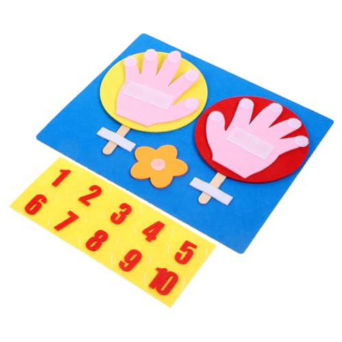Homoyoyo Arithmetisches Lernspielzeug Mathetafel Aus Filz Für Junge Mädchen Frühpädagogisches Lehrmittel Zahlen-erkenntnisspielzeug Für Kleinkinder von Homoyoyo