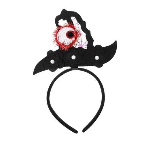 Homoyoyo Augapfel Hexenhut Haarreif Halloween Kopfschmuck Damen Spukiger Stirnband Partyzubehör für Kostümfest Homoyoyo Augapfel Hexenhut Haarreif Halloween Kopfschmuck Damen Spukiger Stirnband Partyzubehör für Kostümfest von Homoyoyo
